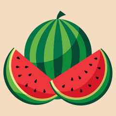 illustration of watermelon