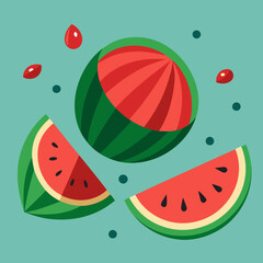 illustration of watermelon