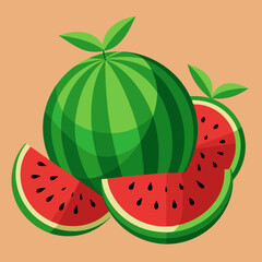 illustration of watermelon