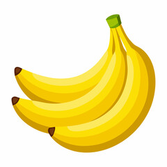 bananas isolated on white