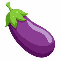 eggplant isolated on white background
