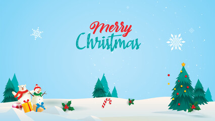 Merry Christmas day background design