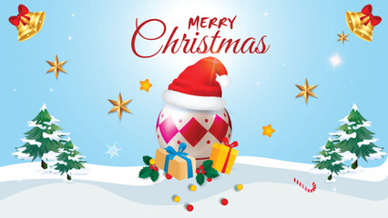 Merry Christmas day background design