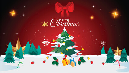 Merry Christmas day background design