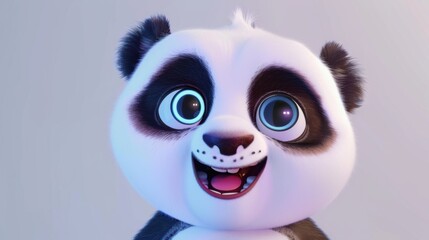 Joyful Panda with Sparkling Eyes