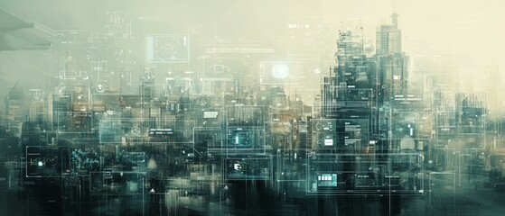 Naklejka premium Interface in Motion, Digital Product Design and User Experience UX