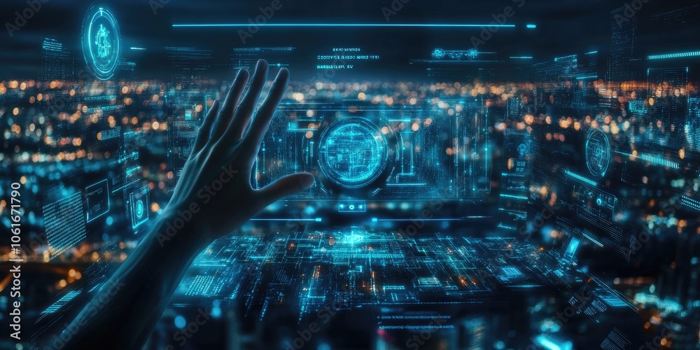 Poster A futuristic knowledge management system enhanced by AI search capabilities, streamlining access to information and resources.