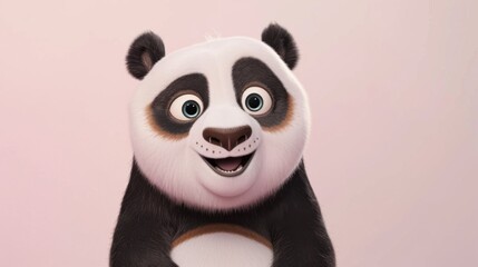 Obraz premium Joyful Panda with Sparkling Eyes