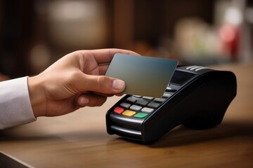 Credit card with blank space