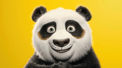 Obraz premium Joyful Panda with Sparkling Eyes