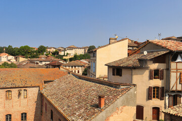 Roofs of the city of Gaillac. France. A hidden treasure in the middle of Occitania