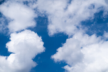 Beautiful blue sky and clouds natural background