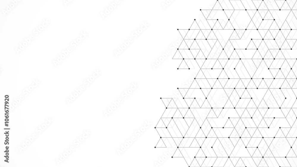 Poster Creative idea of modern design with abstract geometric background. Minimalistic vector texture with linear pattern