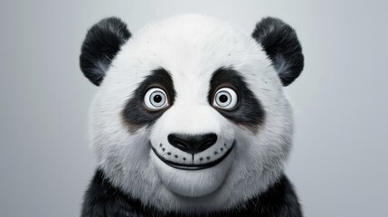 Obraz premium Joyful Panda with Sparkling Eyes