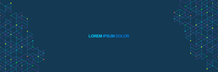 Creative idea of modern design with abstract geometric background. Minimalistic vector texture with linear pattern