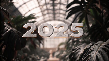 Elegant 2025 Display in a Tropical Greenhouse