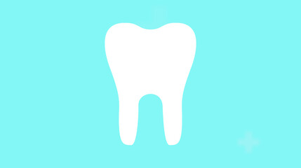 close-up illustration of a white tooth