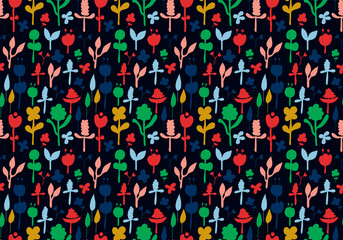 seamless floral pattern. vector illustration