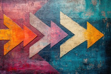 Image of arrows pointing in various directions, useful for illustration of choices and decisions