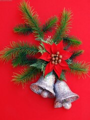 Bright Christmas and New Year Festive Mood Decoration Background