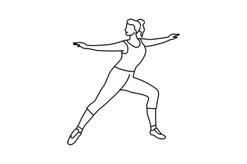 Icono negro de mujer en postura de novia de pie 