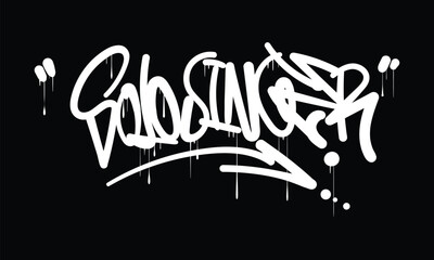 SOLO SINGER graffiti tag style design