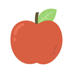 red apple illustration