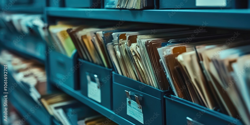 Leinwandbilder an innovative digital documentation interface allowing seamless record management.
