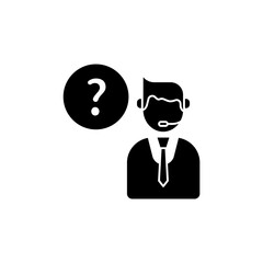 customer service concept line icon. Simple element illustration. customer service concept outline symbol design.