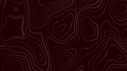 Red topographic contour lines vector map seamless pattern vector. Seamless pattern with lines landscape topographic map geographic.
