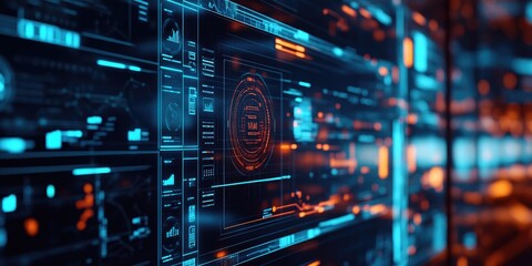 Fototapeta premium Blurry corporate meeting scene captures a digital wallet interface on a screen, emphasizing cryptocurrency management techniques.