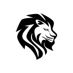 Lion icon. Lion head vector illustration. Lion head logo.