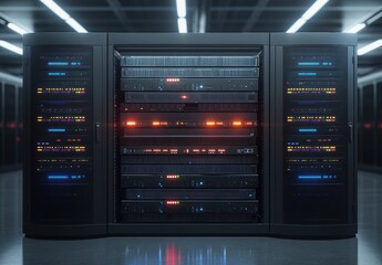 Fototapeta premium Server Rack Data Center.