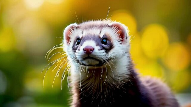 a ferret  lookia ferret  looking at the cameraa ferret  looking at the cameraa ferret  looking at the camerang at the camera