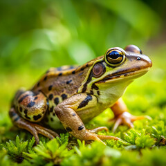 Obraz premium frog on grass