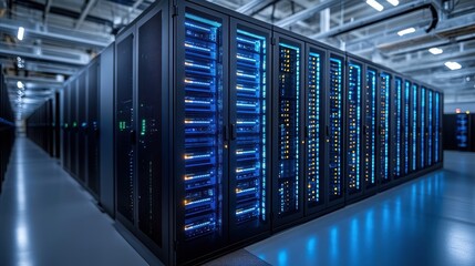 Obraz premium Server Room Data Center.