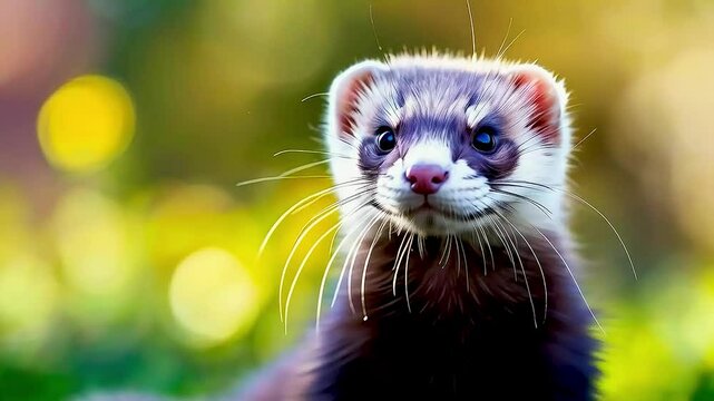 a ferret  lookia ferret  looking at the cameraa ferret  looking at the cameraa ferret  looking at the camerang at the camera