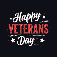 Happy veterans day t-shirt design