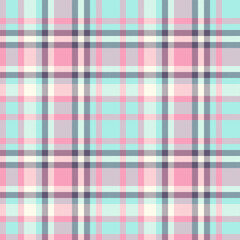 Reel plaid background seamless, site check textile pattern. Celebrate texture fabric tartan vector in light and red colors.