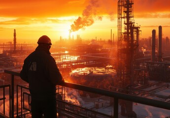 Fototapeta premium Industrial Sunset.