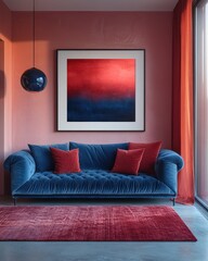 Blue Sofa Interior.