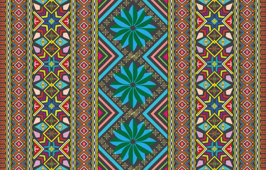 Seamless Decorative Boho Ancient Hand Drawn Ethnic Pattern. ethnic tribal borders,tribal seamless pattern
