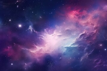 Naklejka premium Galaxy cloud nebula astronomy universe space.