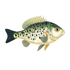 Fototapeta premium bluegill fish vector illustration
