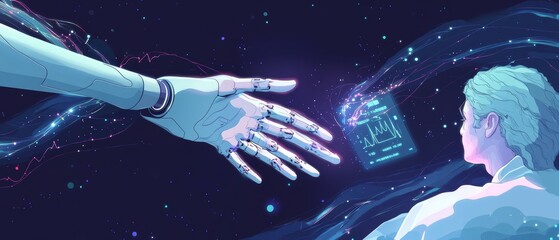 AI Doctor's Hand, Digital Transformation in Healthcare