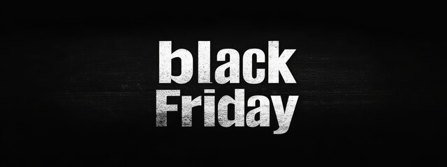 Dynamic Black Friday Sale Banner with Bold Typography on Dark Background.Concept of black Friday sale,retail,consumerism,shopping,discount, promotion,e-commerce, marketing,advertising,graphic design.