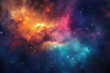 A Cosmic Tapestry of Nebulae and Stars