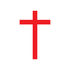 Fototapeta premium Cross icon. isolated on white background. Vector illustration. EPS 10