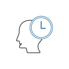 patience concept line icon. Simple element illustration. patience concept outline symbol design.