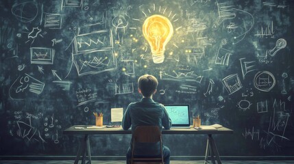 A teacher designing a digital lesson with multimedia content, incorporating video tutorials, quizzes, and interactive simulations to enhance learning